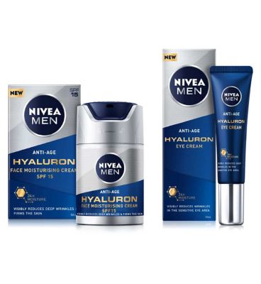 NIVEA MEN Hyaluron Anti-Age Bundle Set Men's Toiletries Boots   