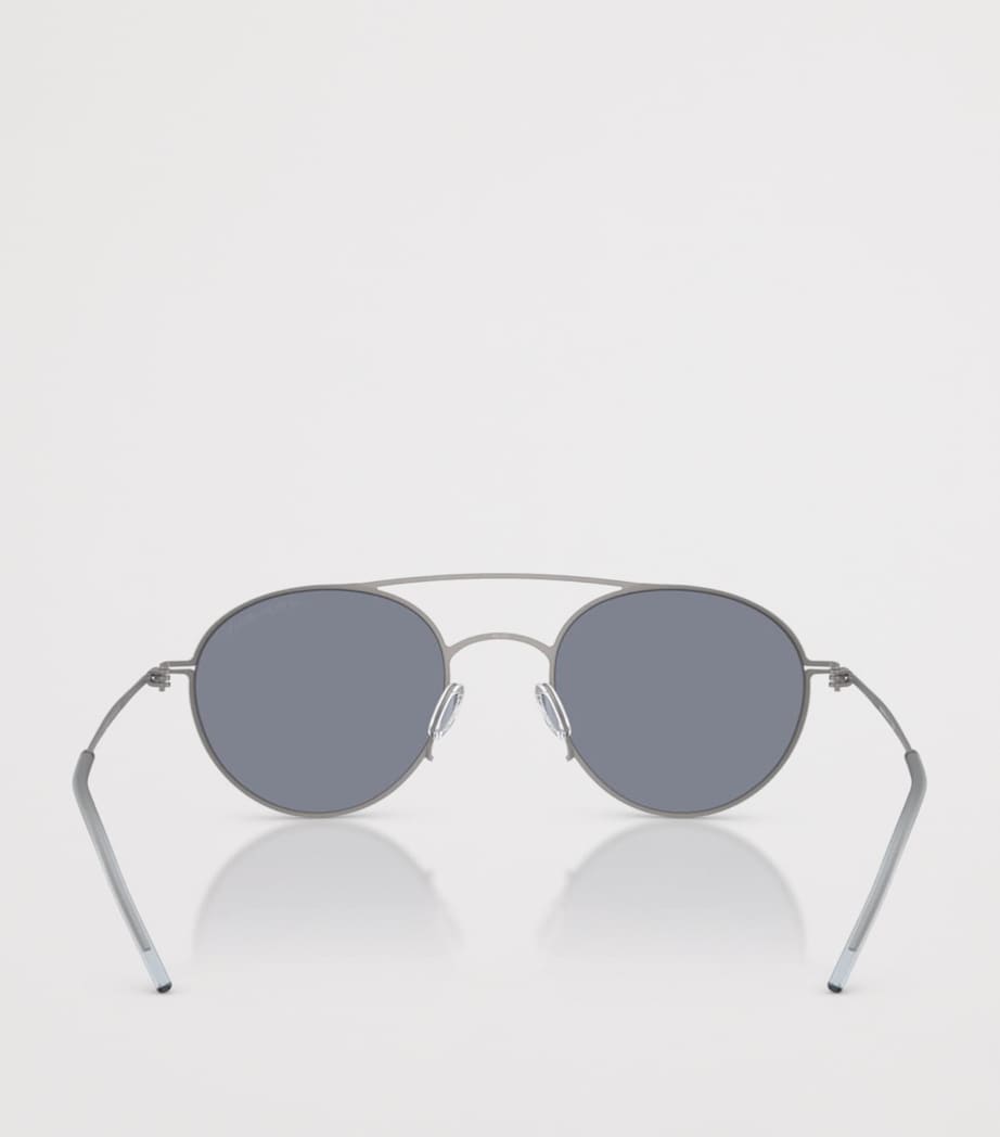 Giorgio Armani round metal sunglasses (British brand)