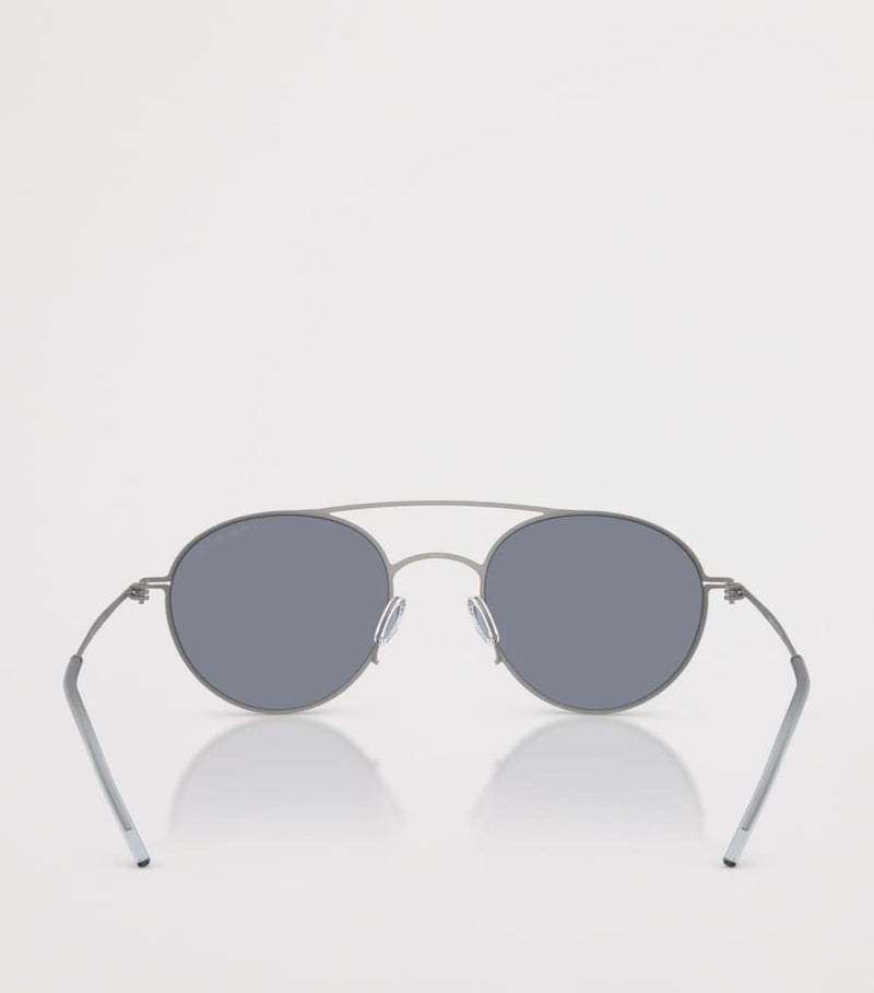 Giorgio Armani round metal sunglasses (British brand)