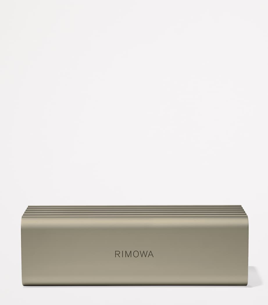 RIMOWA aluminium watch case with padded cushions, imported from the UK