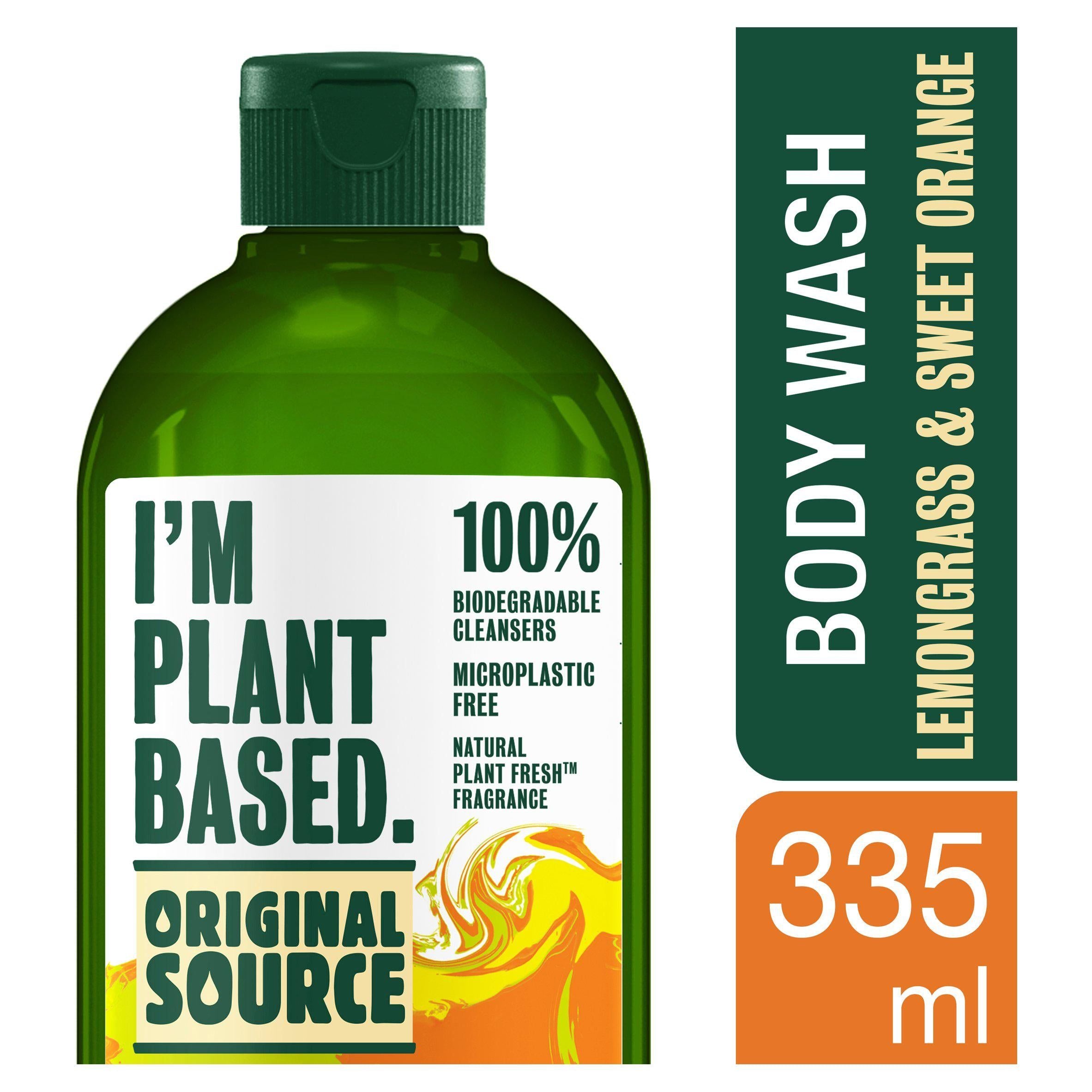 Original Source I'm Plant Based Lemongrass & Sweet Orange Body Wash 335ml GOODS Sainsburys   