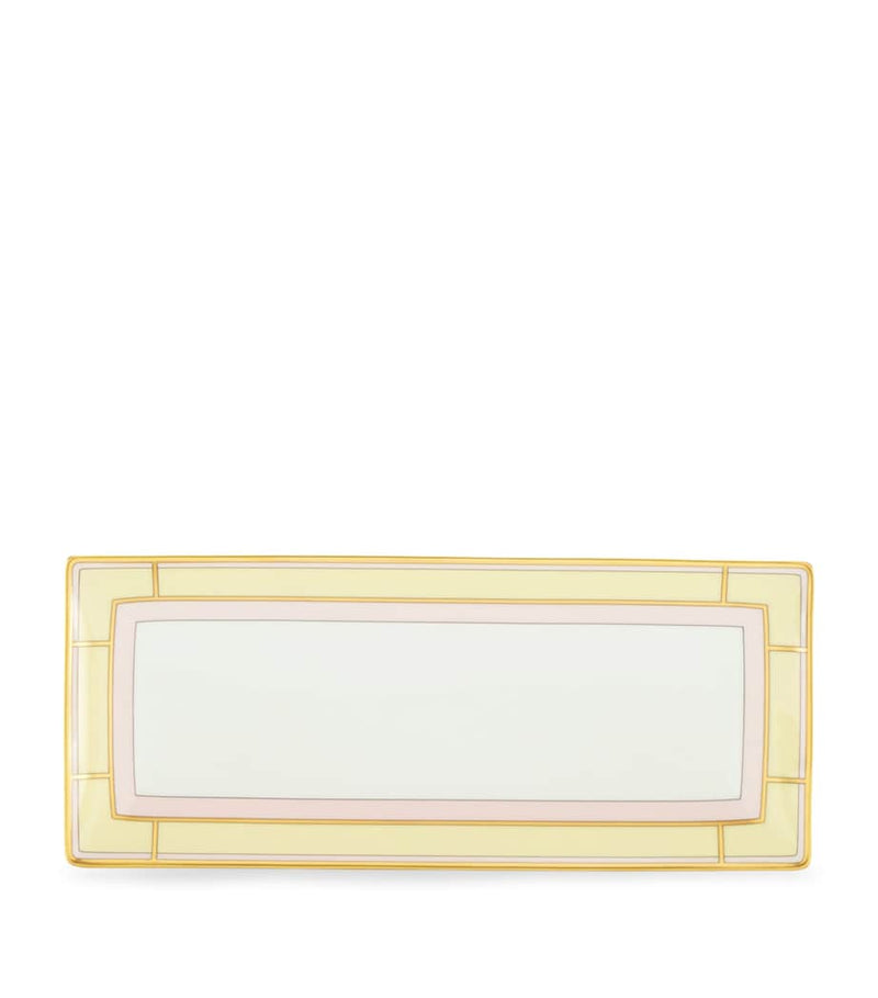 GINORI 1735 porcelain Colonna Diva rectangular change tray 28cm, UK version