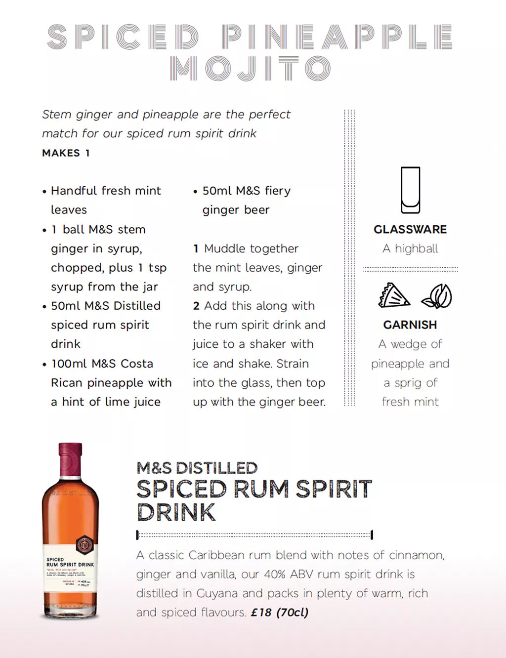 Distilled Whisky, Brandy & Rum Trio Liqueurs and Spirits M&S   