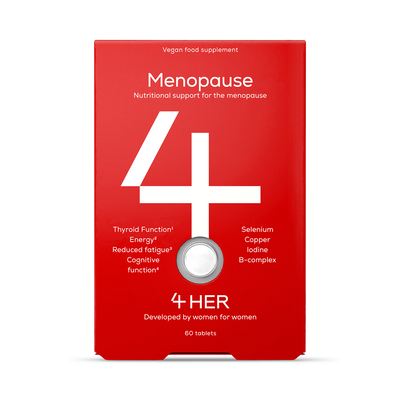 Holland & Barrett 4HER Menopause Support Food Supplement with Red Clover & Sage 60 Tablets- Buy online at McGrocer