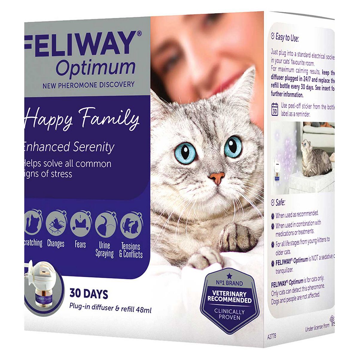 FELIWAY Optimum Diffuser Starter Kit GOODS Boots   