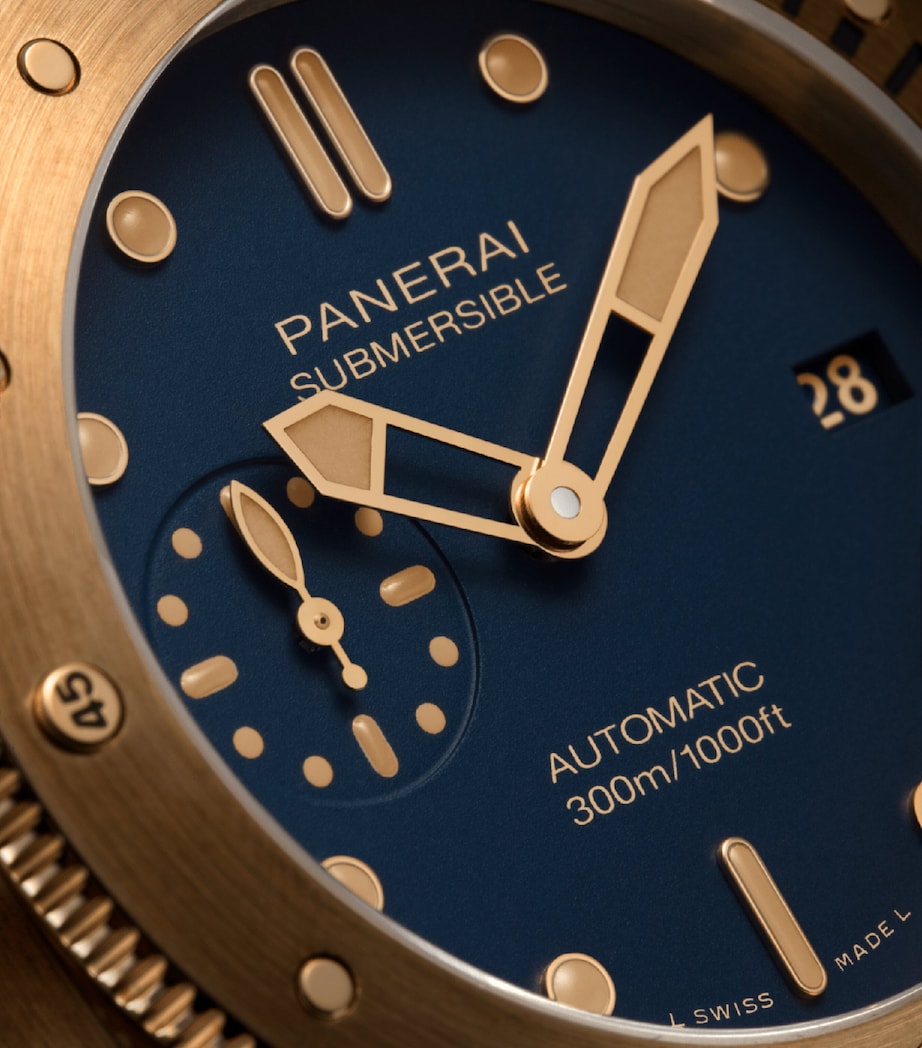 Panerai Bronze Submersible Watch 42mm, imported from the UK