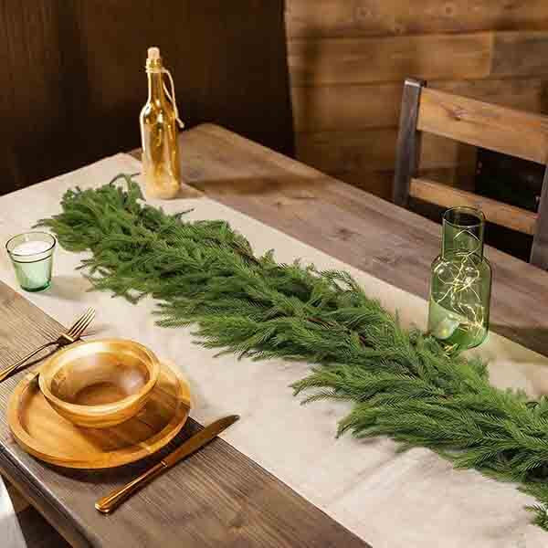 Leaper Real Touch Norfolk Pine Garland 9FT (British brand)