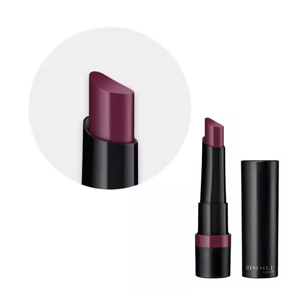 Rimmel Lasting Finish Matte Lipstick 230 Plum Power, imported from the UK