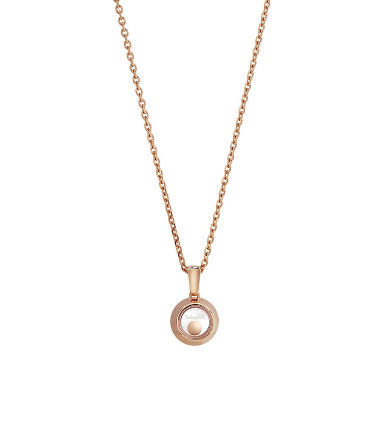 Chopard Happy Diamonds rose gold pendant with diamonds (British brand)
