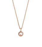 Chopard Happy Diamonds rose gold pendant with diamonds (British brand)