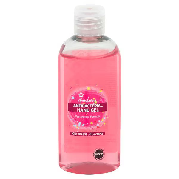 Superdrug strawberry hand gel 100ml (British brand)