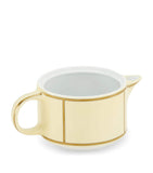GINORI 1735 Giallo yellow porcelain milk jug with 300ml capacity, UK version