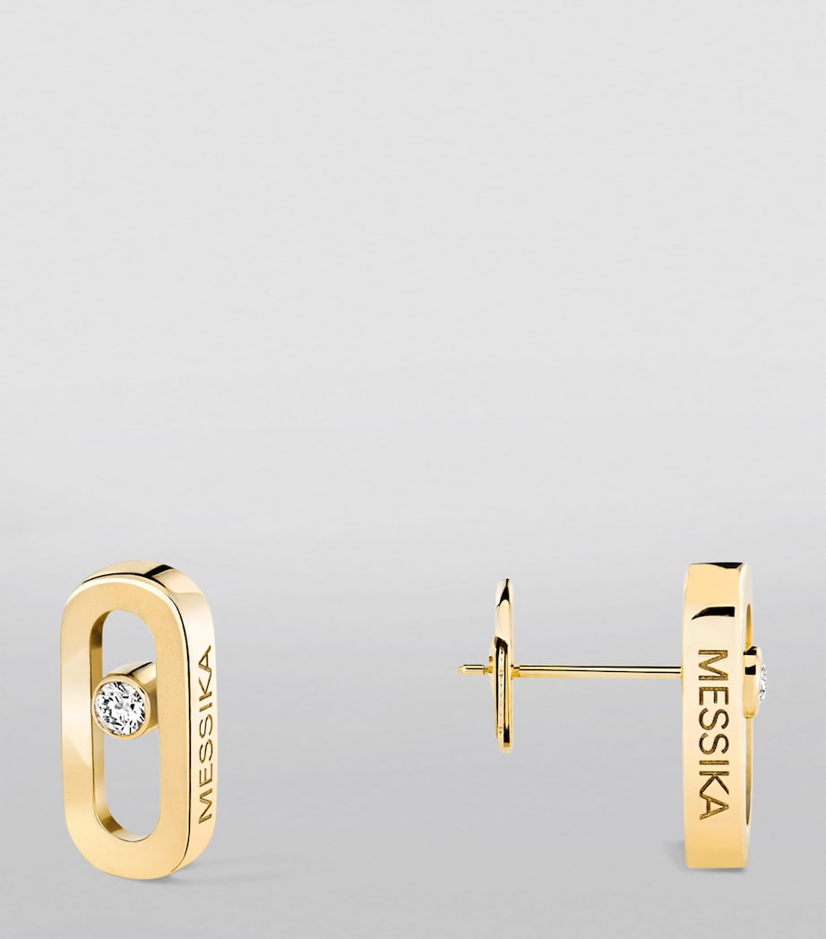 Messika Move Uno diamond stud earrings 0.03ct, imported from the UK