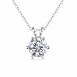 Leaper Moissanite pendant necklace 2CT silver gold plated, imported from the UK