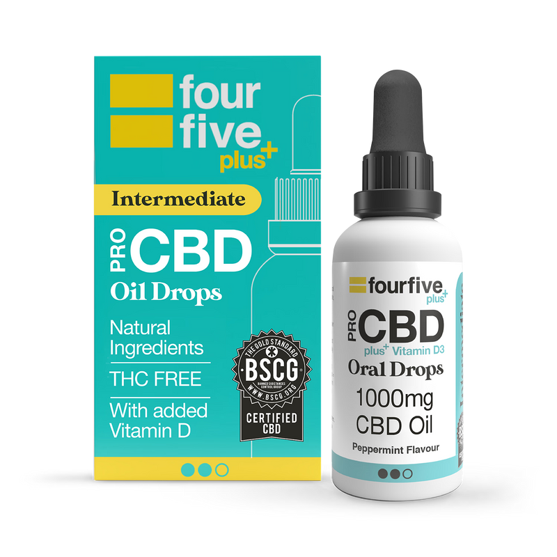 Fourfive CBD Vitamin D3 peppermint oil 30ml (British brand)