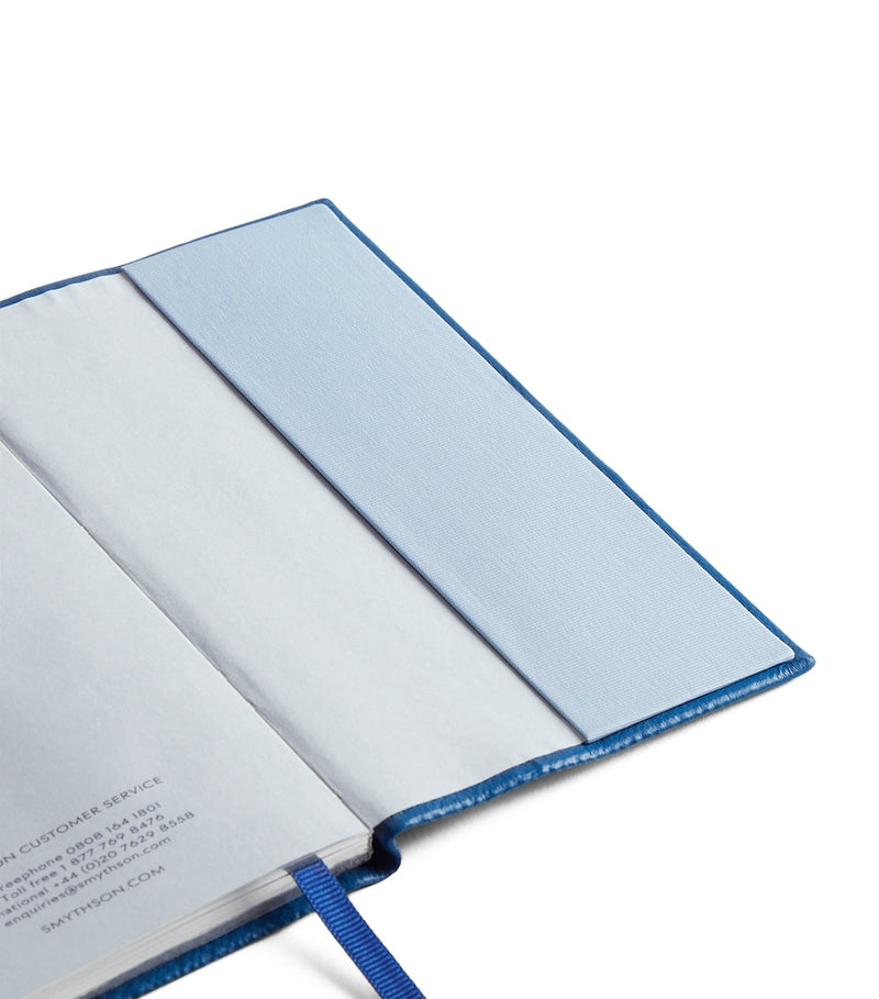 Smythson Panama leather weekly diary 2026 with approx. H14cm x W9cm size (British brand)