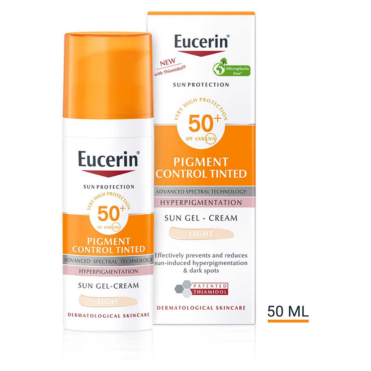 Eucerin Sun Pigment Control Tinted Facial Sun Fluid SPF50+ Light 50ml GOODS Boots   