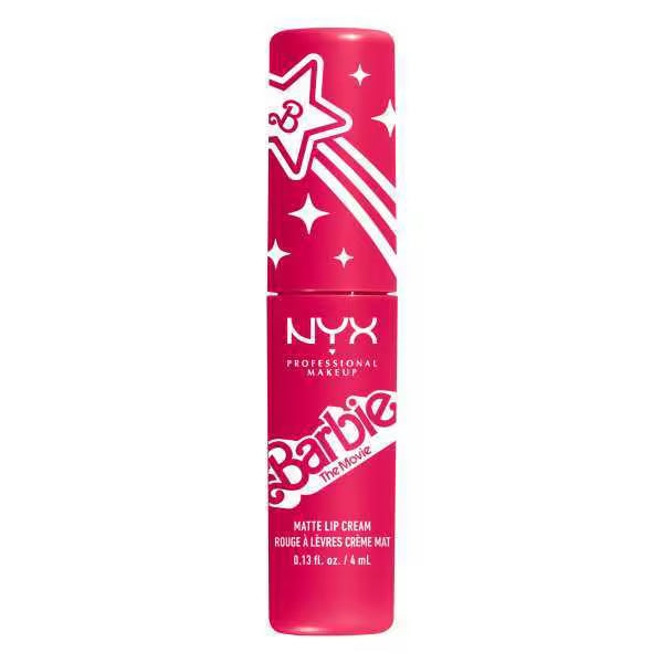NYX Barbie Smooth Whip Matte Lip Cream pink lips - British product