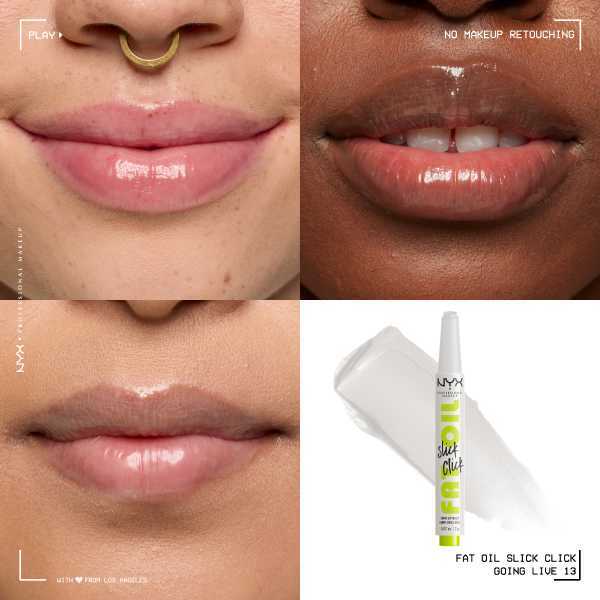 NYX Professional Makeup Lip Oil Balm Slick Click, imported from the UK