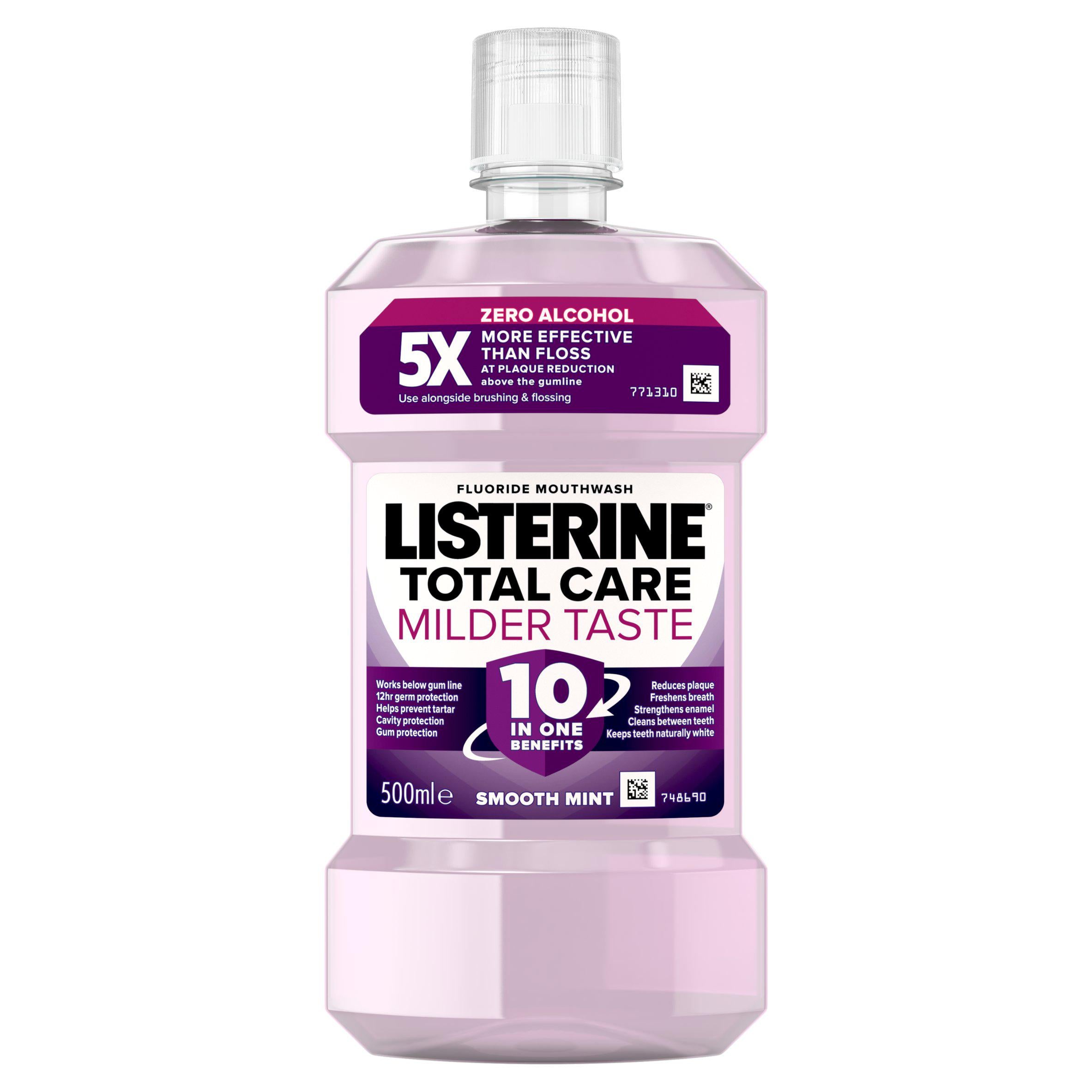 Listerine Total Care Milder Taste Mouthwash 500ml GOODS Sainsburys   