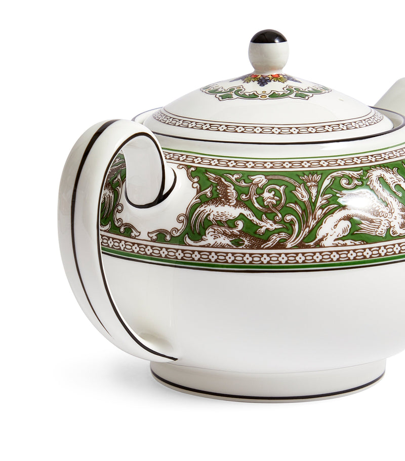 Wedgwood Florentine Verde teapot 800ml (British brand)