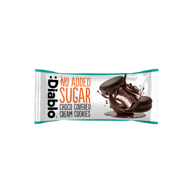 Diablo chocolate cream cookies no added sugar, UK version