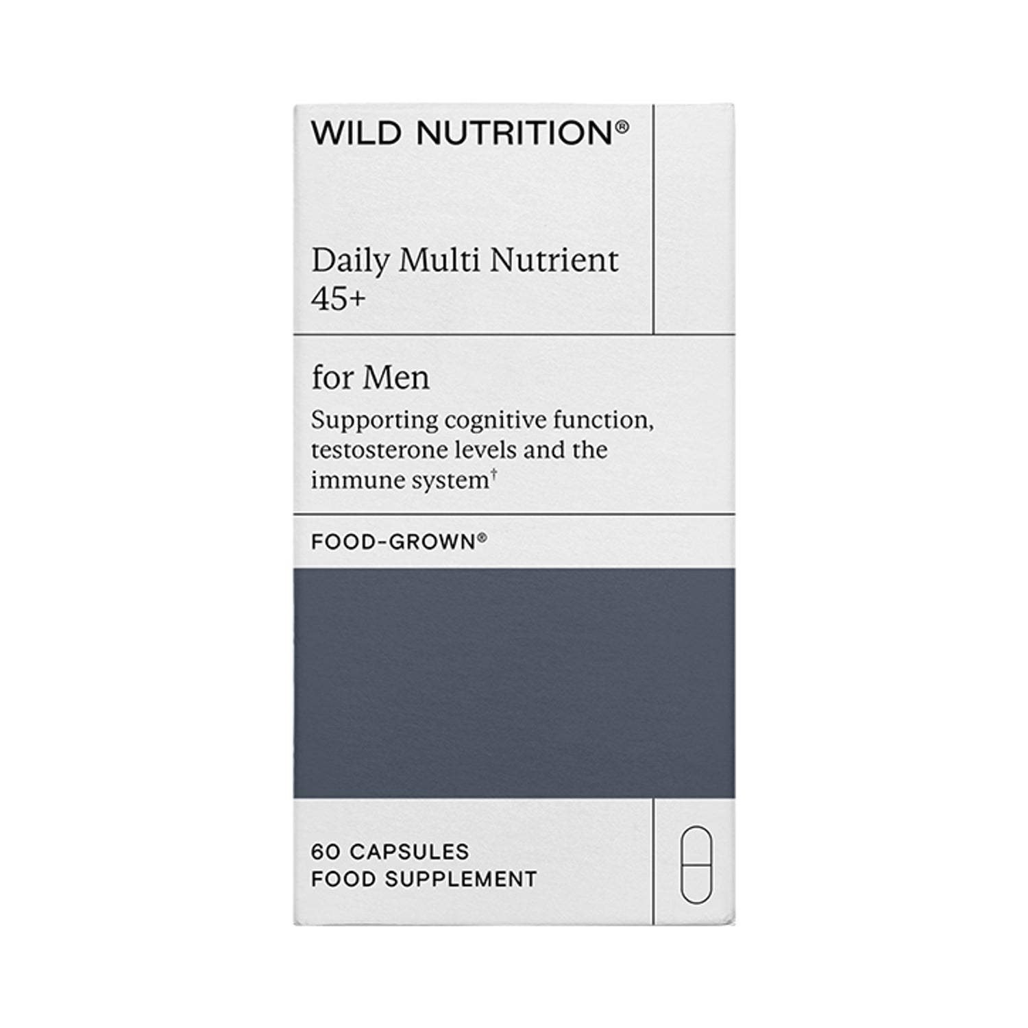 Wild Nutrition Multivitamin Men 45+ 60 Capsules (British brand)