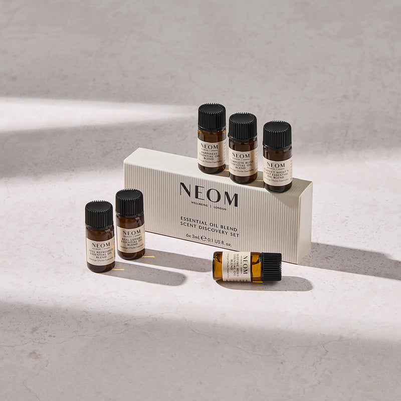 Neom essential oil scent discovery set (British brand)