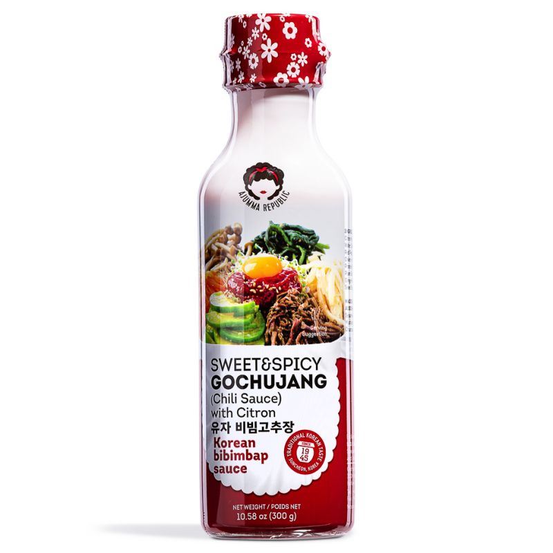 Ajumma Republic sweet and spicy gochujang sauce with citron, UK version
