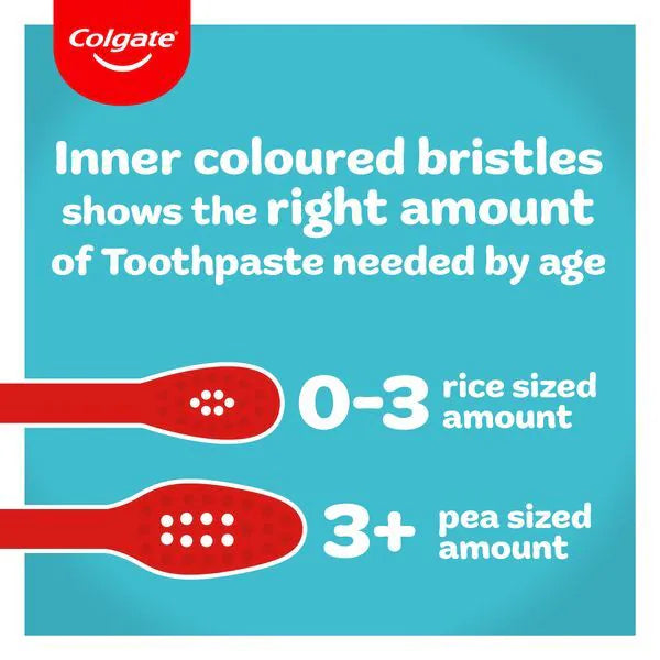 Colgate kids extra soft manual toothbrush 0-3 years, UK version