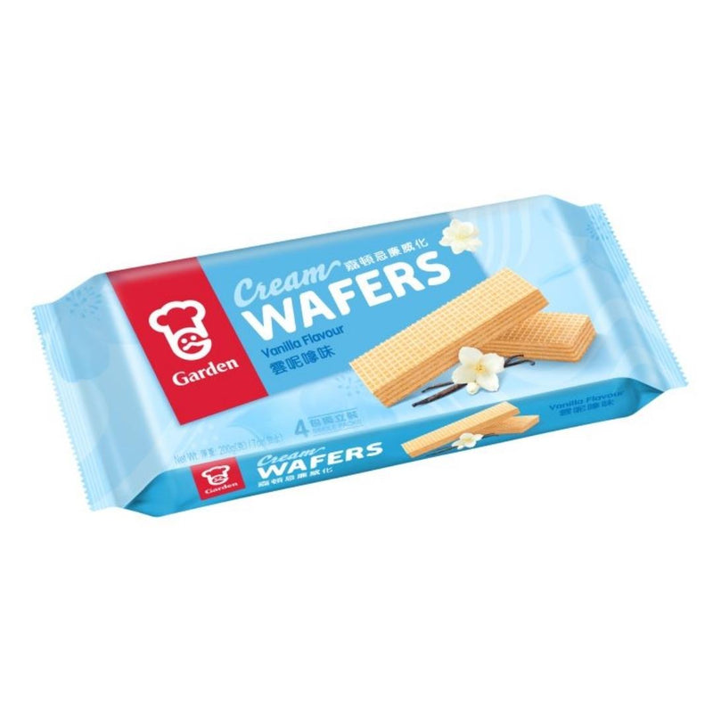 Garden cream wafers vanilla flavour, imported from the UK