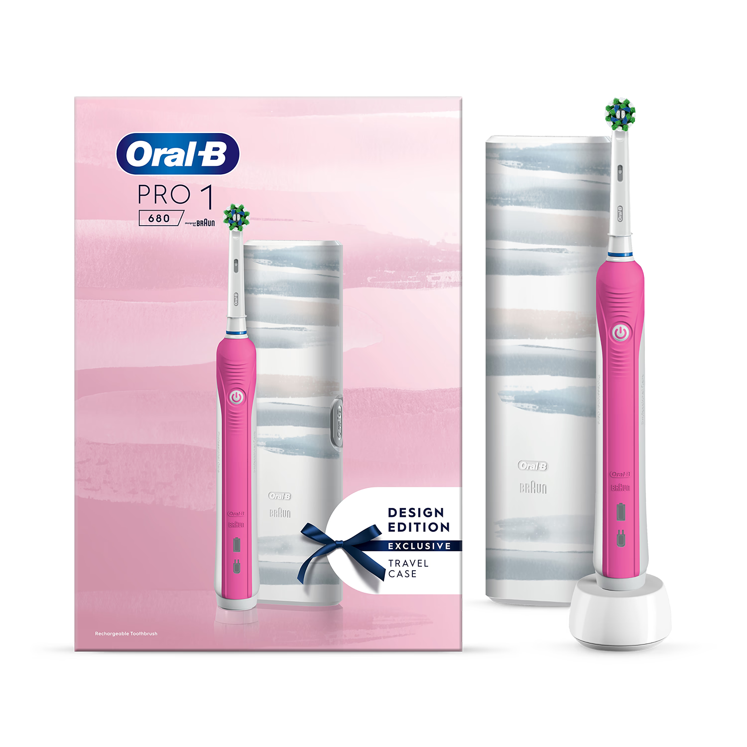 Oral-B Pro Series 1 pink electric toothbrush, UK version