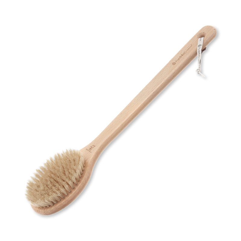 Hydréa London professional natural bristle sauna brush (British brand)