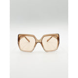 SVNX Cateye Sunglasses champagne diamante detail, imported from the UK