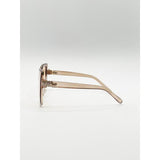 SVNX Cateye Sunglasses champagne diamante detail, imported from the UK