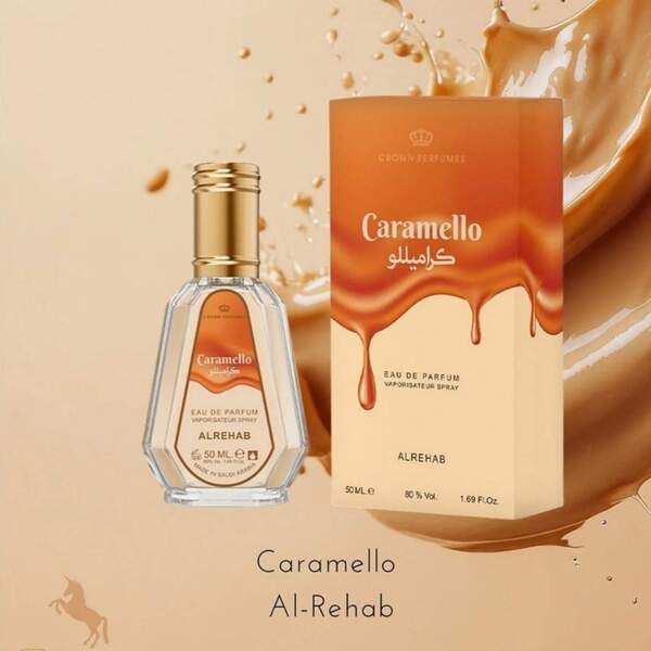 Al Rehab Caramello perfume EDP spray 50ml, UK version