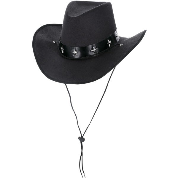 Smiffys black western cowboy hat, UK version