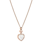 Chopard Happy Hearts rose gold diamond pendant, imported from the UK