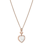 Chopard Happy Hearts rose gold diamond pendant, imported from the UK
