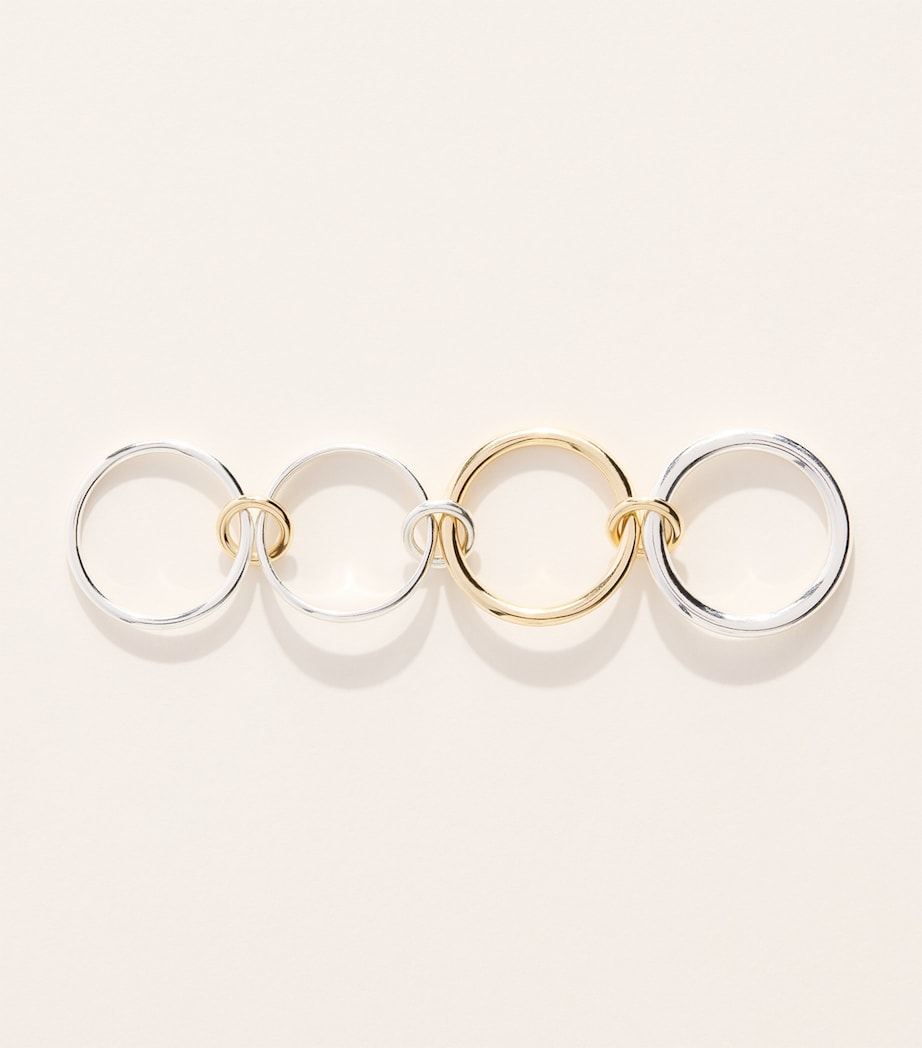 Spinelli Kilcolin Krebs Ring in Gelbgold und Sterlingsilber - Britisches Produkt