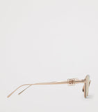 LOEWE hexagonal sunglasses gold-tone metal frame (British brand)