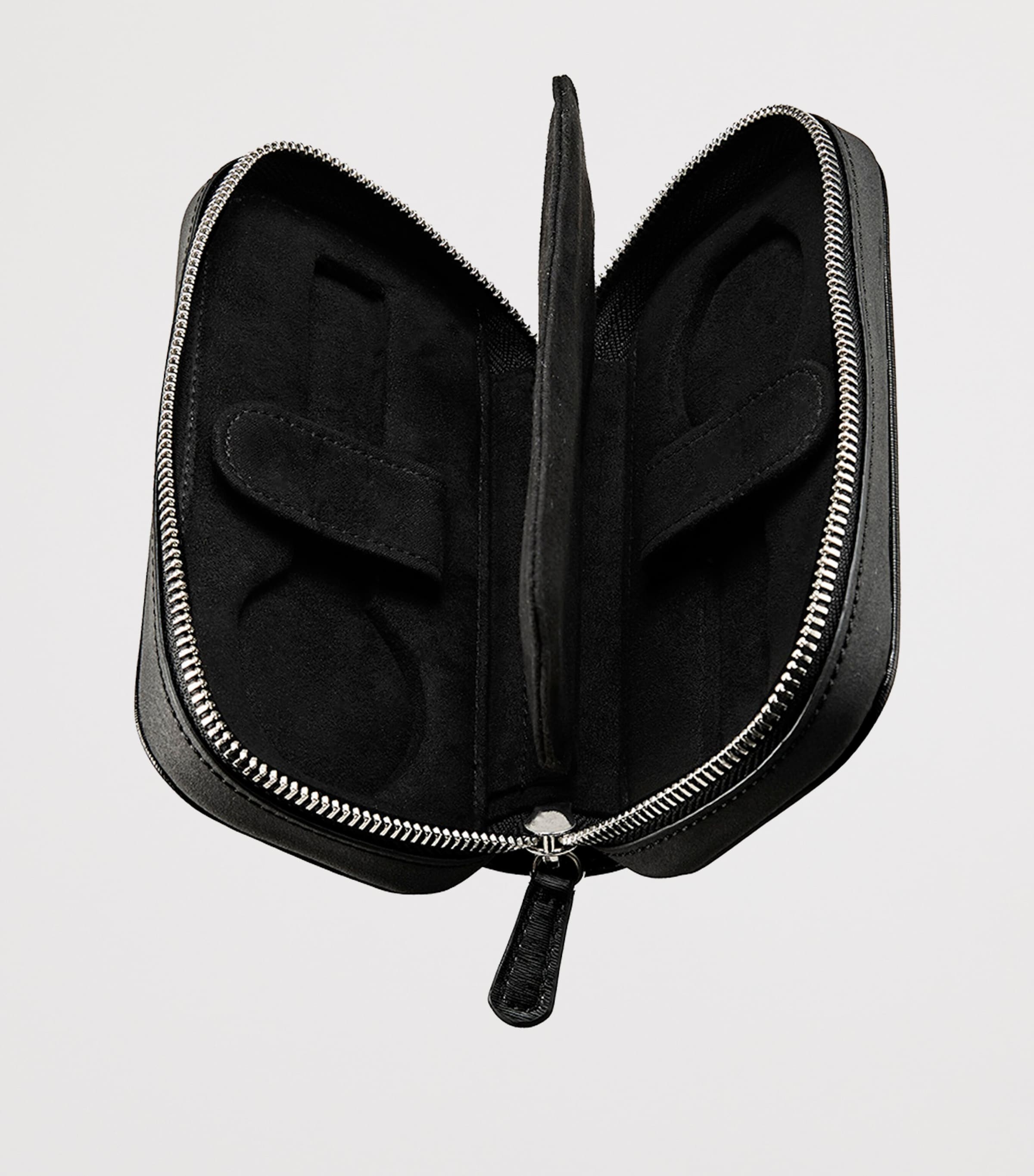 WOLF Philipp double watch zip case vegan leather - British product