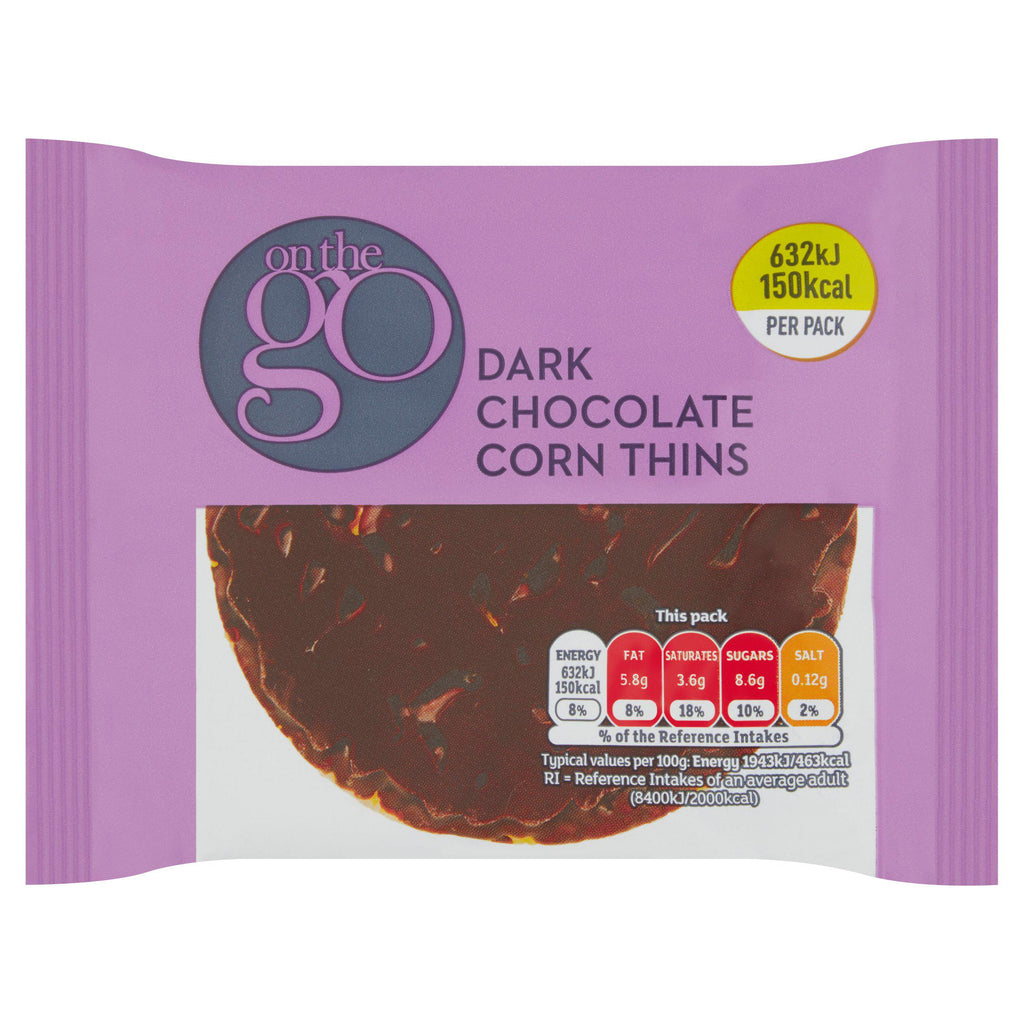 Sainsbury's On the Go Dark Chocolate Corn Thins 32.5g