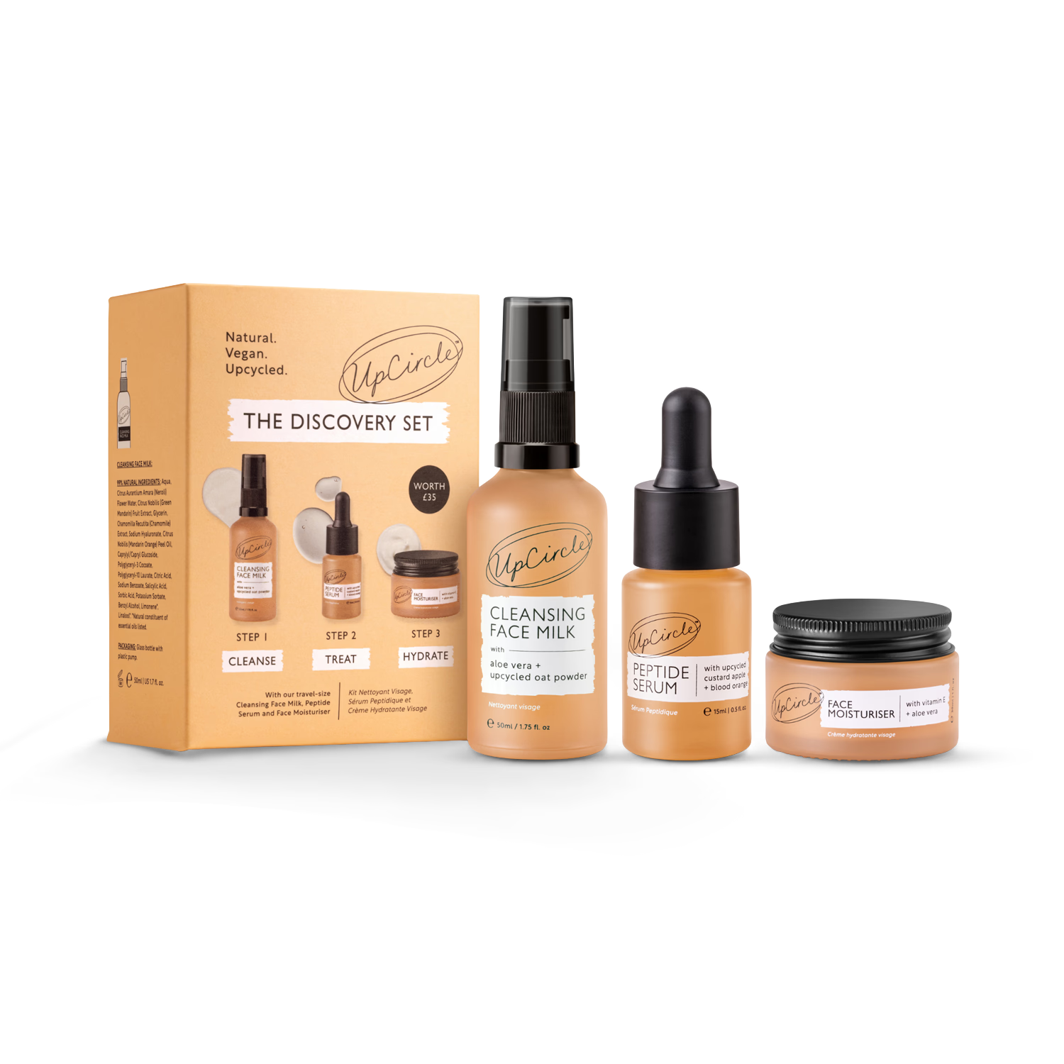 UpCircle Discovery Set skincare set 95ml, UK version