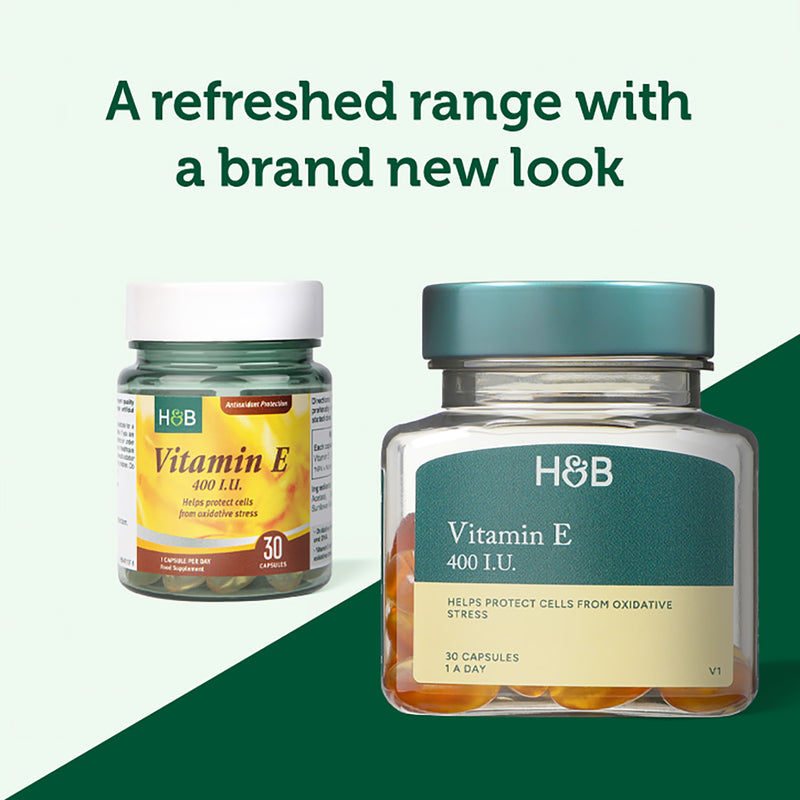 Holland & Barrett Vitamin E 400IU 30 Capsules, UK version
