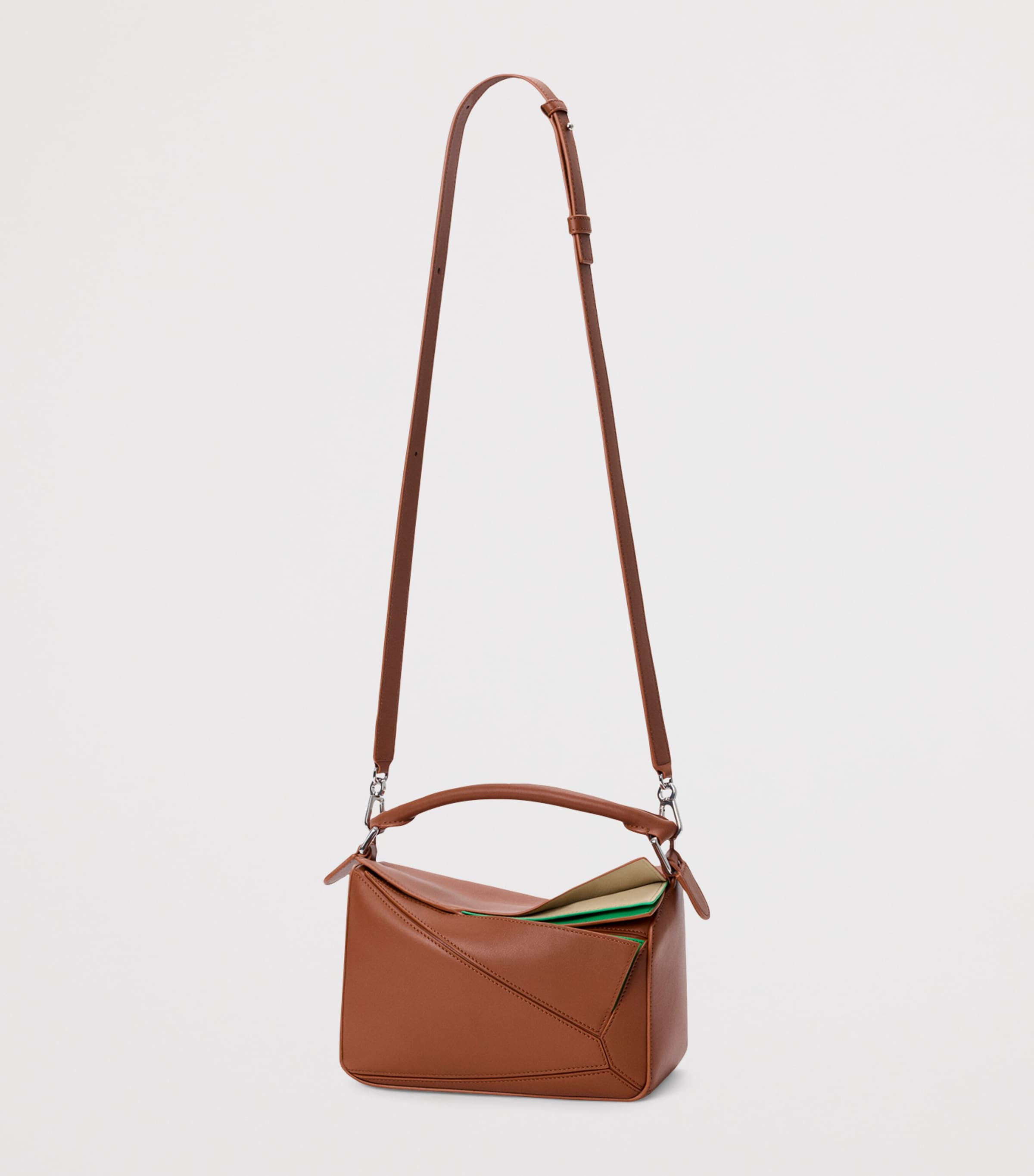 LOEWE layered leather Puzzle top-handle bag small size (British brand)
