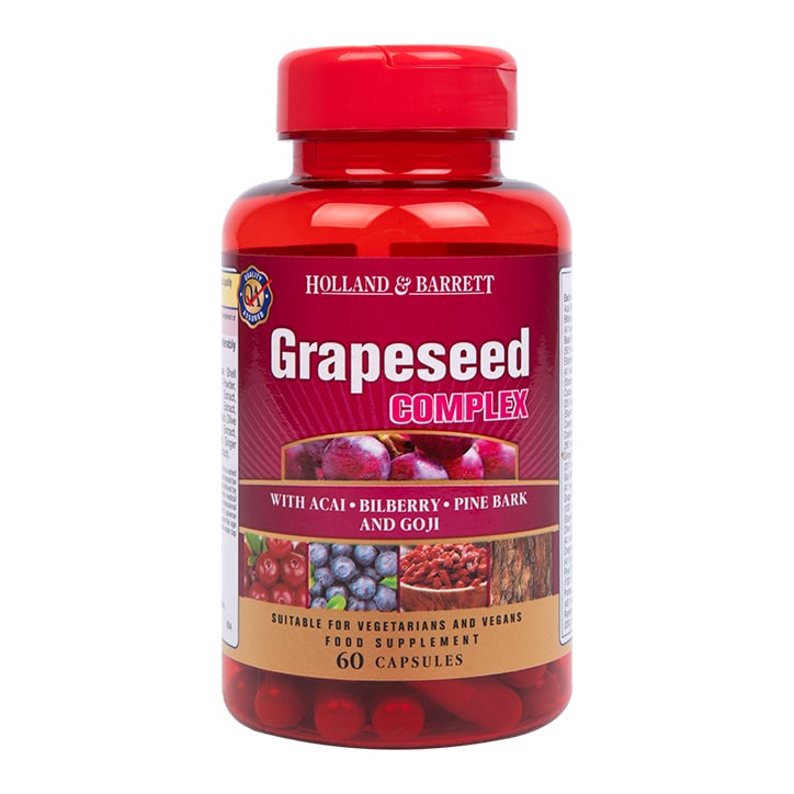 Holland & Barrett Grapeseed Complex 60 Capsules