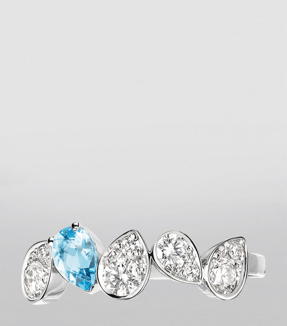 Chaumet Joséphine Ronde d'Aigrettes ring in white gold, imported from the UK