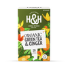 Heath & Heather organic green tea with ginger 20 tea bags, UK version