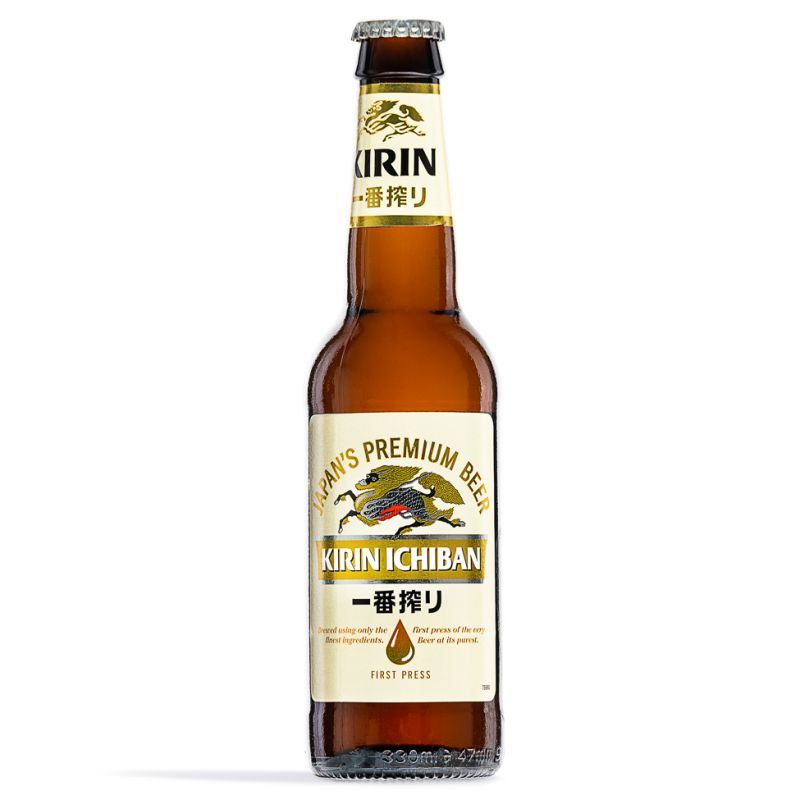 Kirin Ichiban Japanese beer 4.6% - British product
